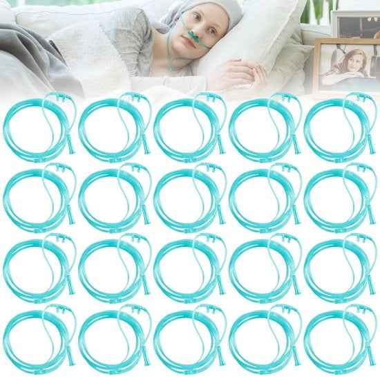 Apparecchio per terapia respiratoria - Sostegno per occhi - Tubo di ossigeno 300 cm - Apparecchio per l'ossigeno - Terapia respiratoria - Apparecchi per inalazione - Progettazione da gettare via