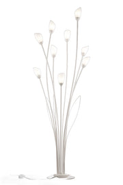 Lampada da terra GLORIOSA Jupiter sabbia-grigio 9xG9