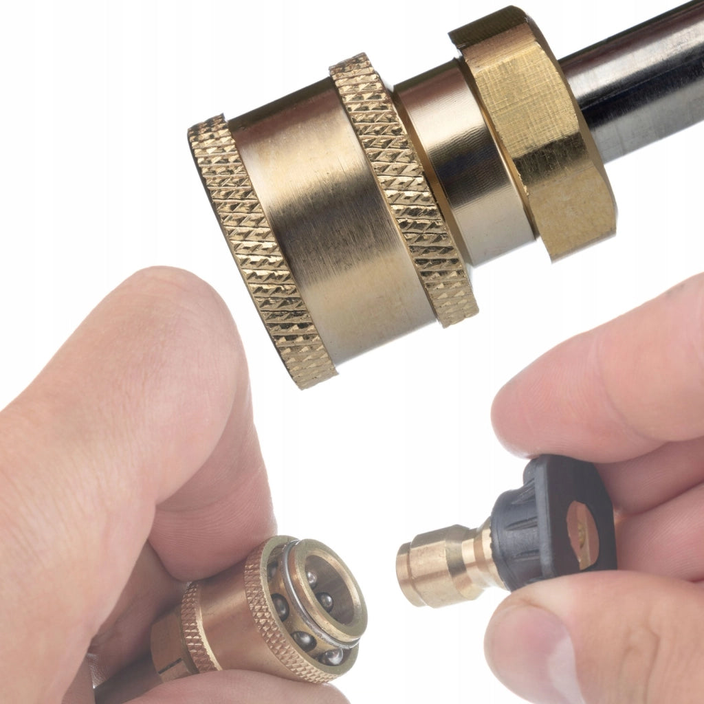 Prolunga Femmina QRC-EasyLock TR22F – Compatibile con Kärcher EASY!Lock | Ottone e Acciaio
