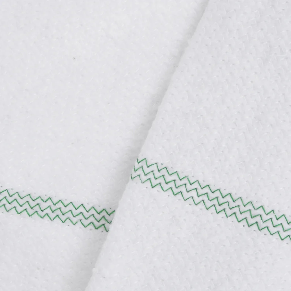 Panni per la Pulizia 5pz Righe Bianche e Verdi 50x60 cm 4014090