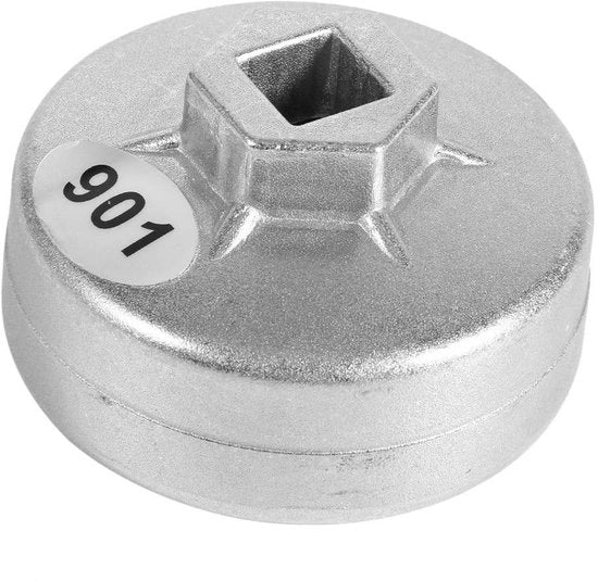 Strumento per la pulizia filtro 65 mm - Costruzione in alluminio - Finestra in acciaio inossidabile - Copertura poligonale - Resistenze agli urti - Adattamento perfetto - Chiave per filtro