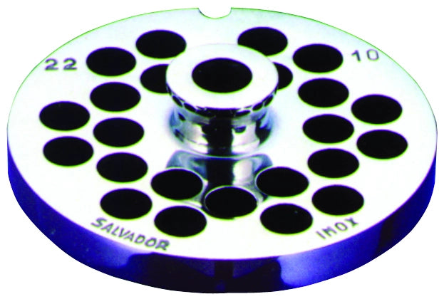 TRAFILA PER TRITACARNE Inox per PORKERT e REBER n° 22 ( EE ? 14 - 10 fori)