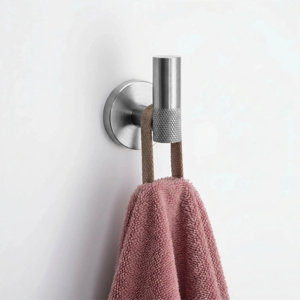 Set Accessori Da Bagno Grid Brush Nickel 4 Pezzi
