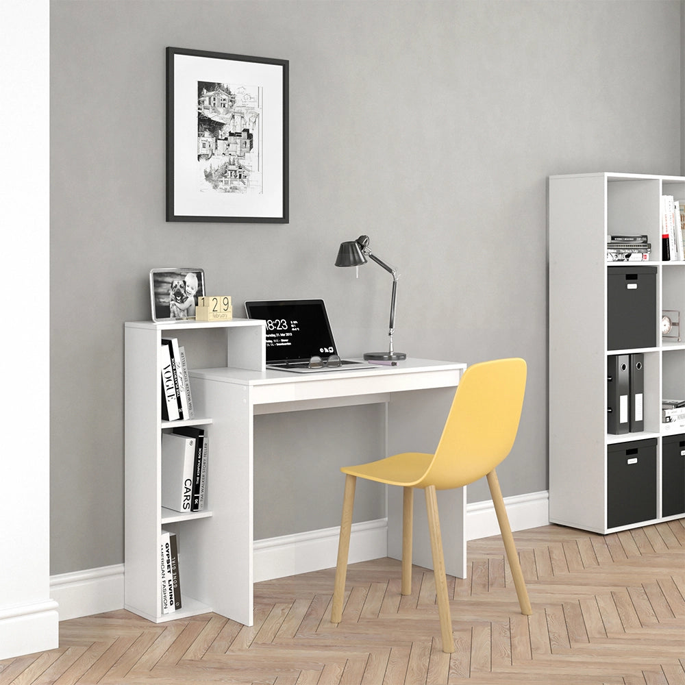 Vicco Scrivania con ripiani Bianco 110 x 40 cm