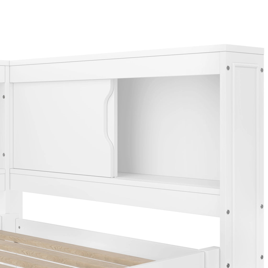 Letto Singolo con LED e Presa USB ¨C MINIMAL ¨C Bianco 90x200