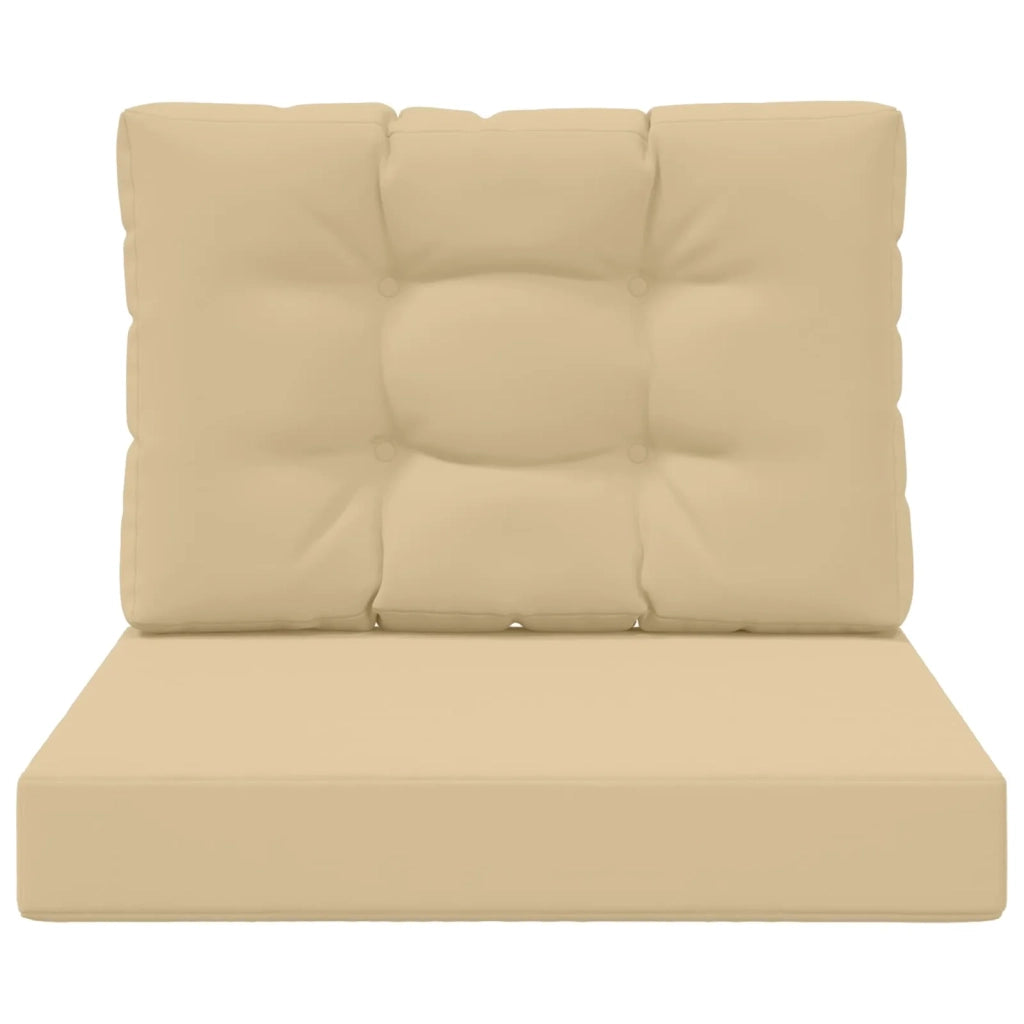 Cuscino per divano da esterno 2 pz | Cuscini per sedie Beige Poliestere