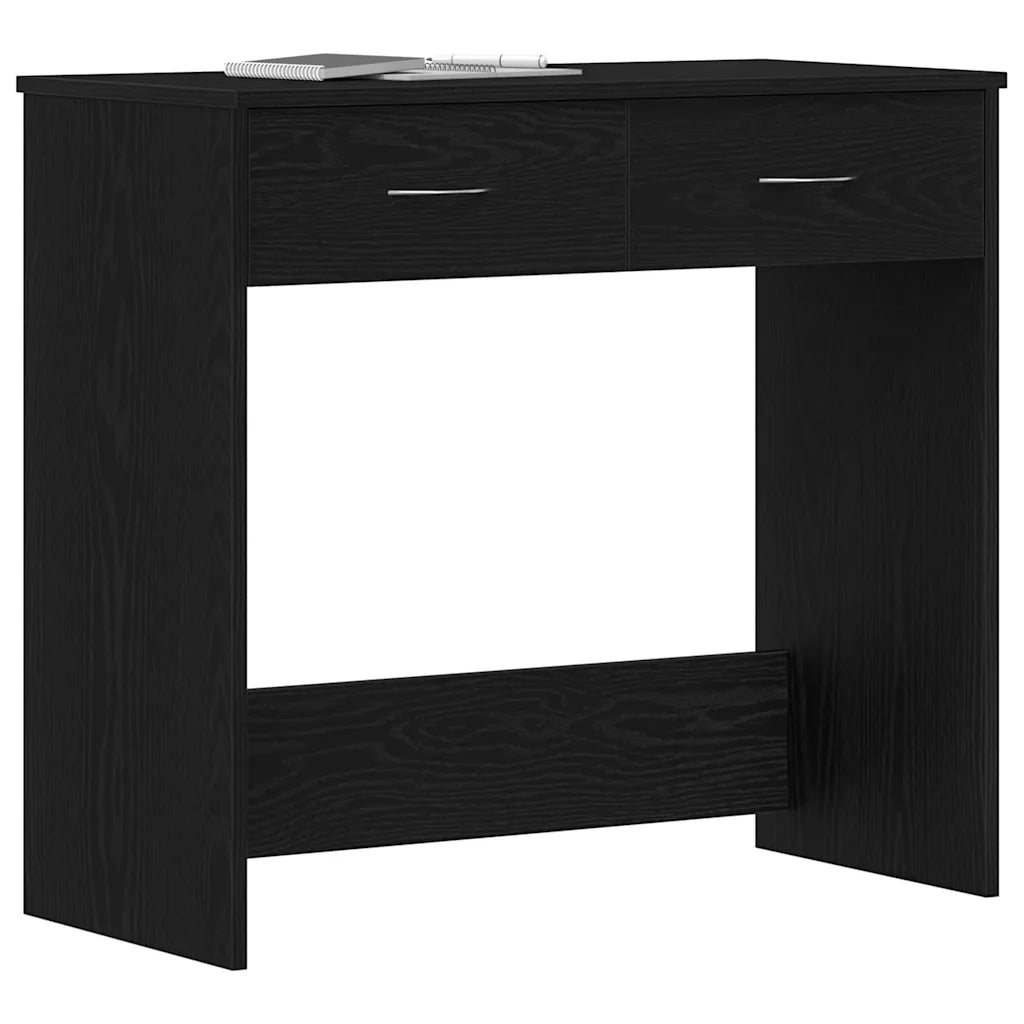 Scrivania Rovere Nero 80 x 40 x 75 cm Legno multistrato 862480
