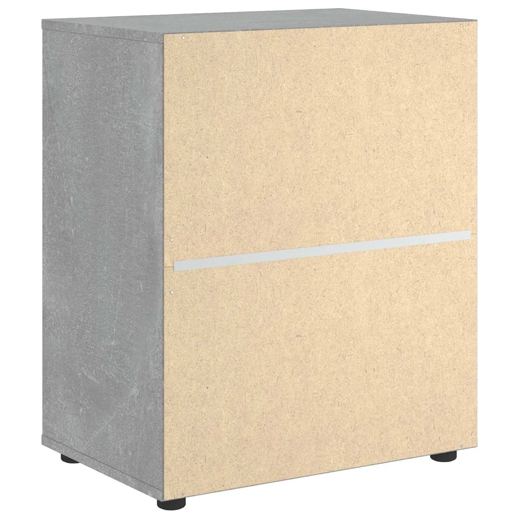 Credenza | Madia | Buffet da pranzo | Armadio da pranzo VISNES Grigio Cemento 60x40x73 cm in Legno Multistrato