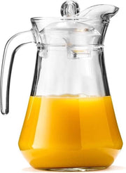 Caraffa in vetro da 14l con coperchio e beccuccio per acqua, tè e frutta