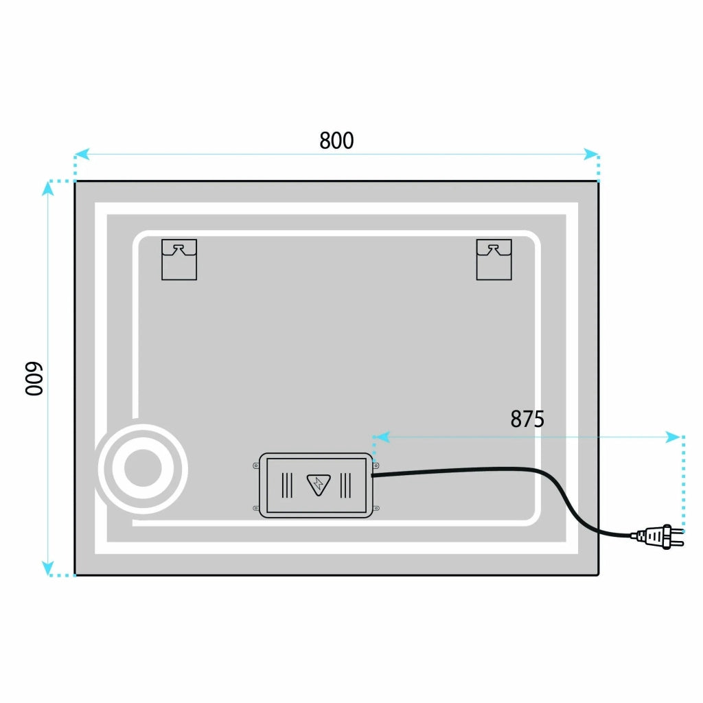 Specchio Led 80x60cm Haven