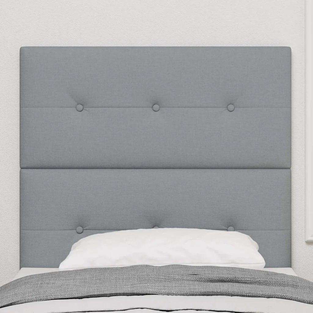Testiera | Testata LED con strisce LED Grigio chiaro 80 cm Tessuto
