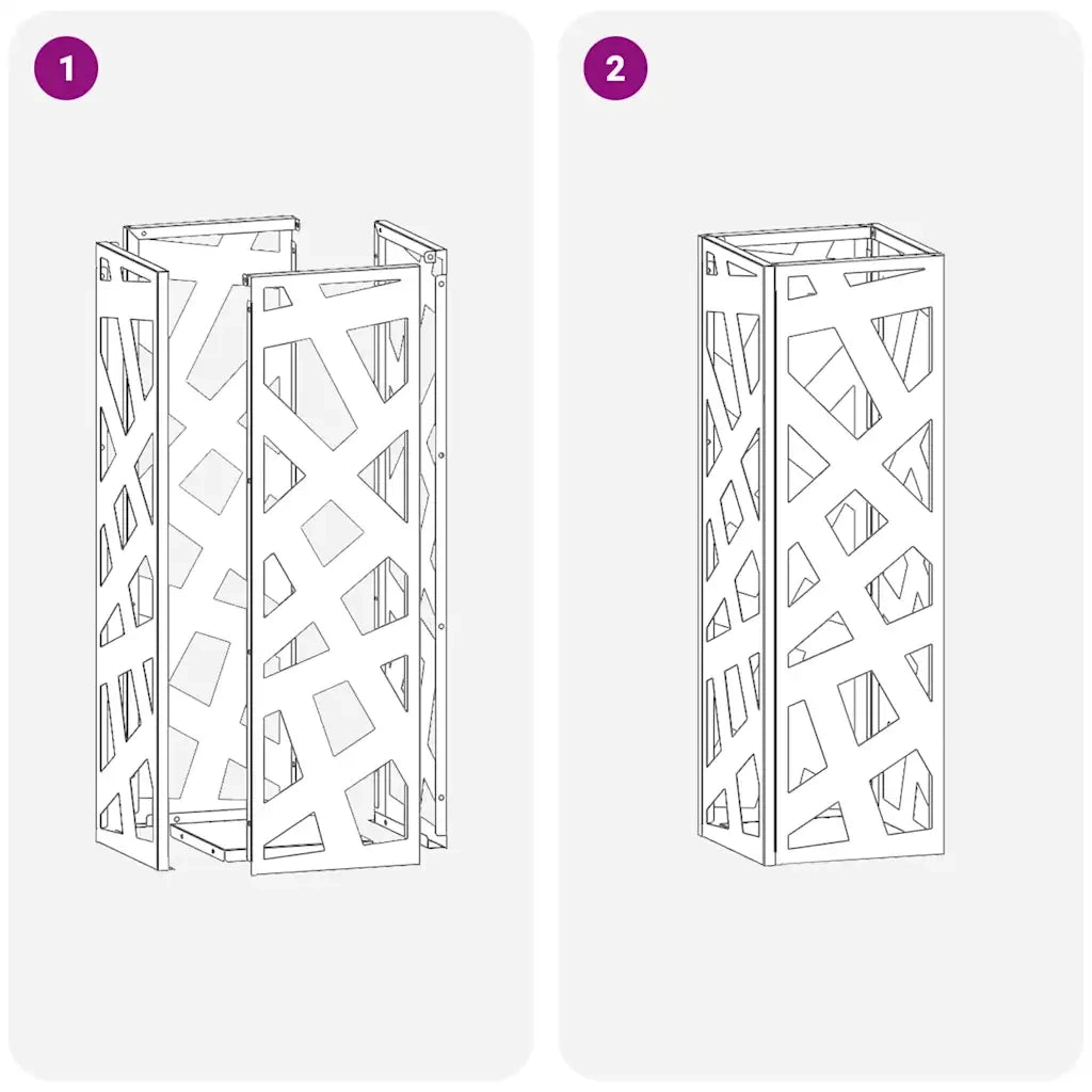 Supporto per Ombrellone Rosa 15,5 x 15,5 x 49 cm Metallo 868495