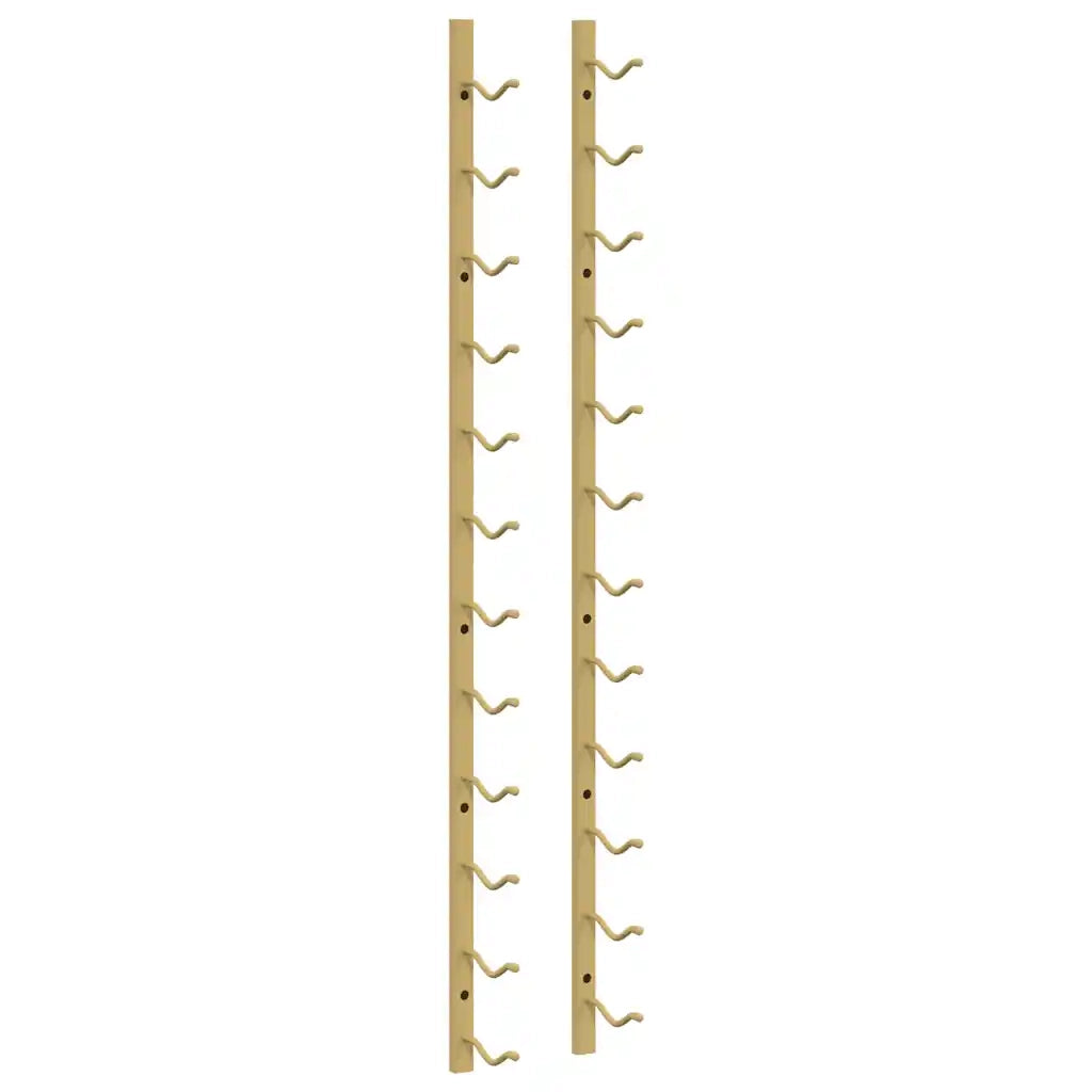 Portavini da Parete per 12 Bottiglie Oro in Ferro CFW3211229