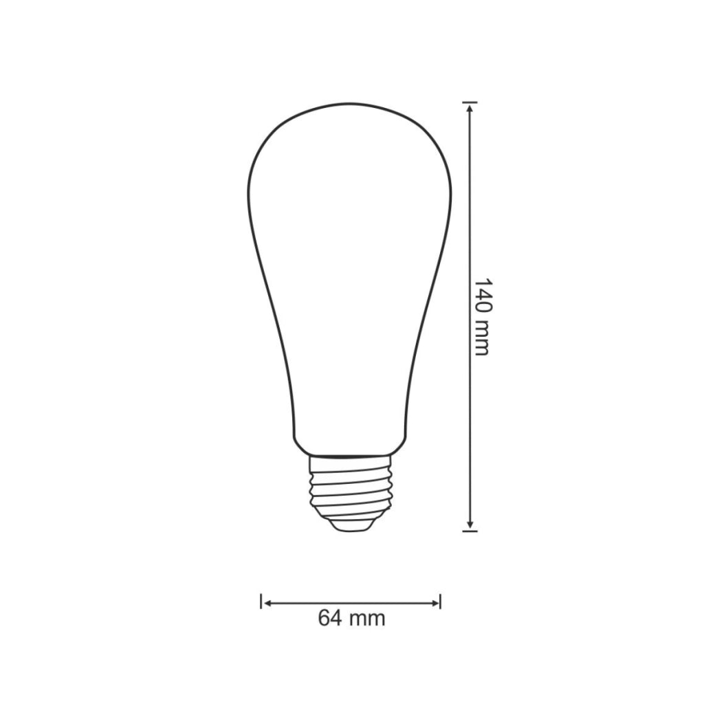 Lampadina LED Filamento ST64 E27 7,5W 1055lm 3000K