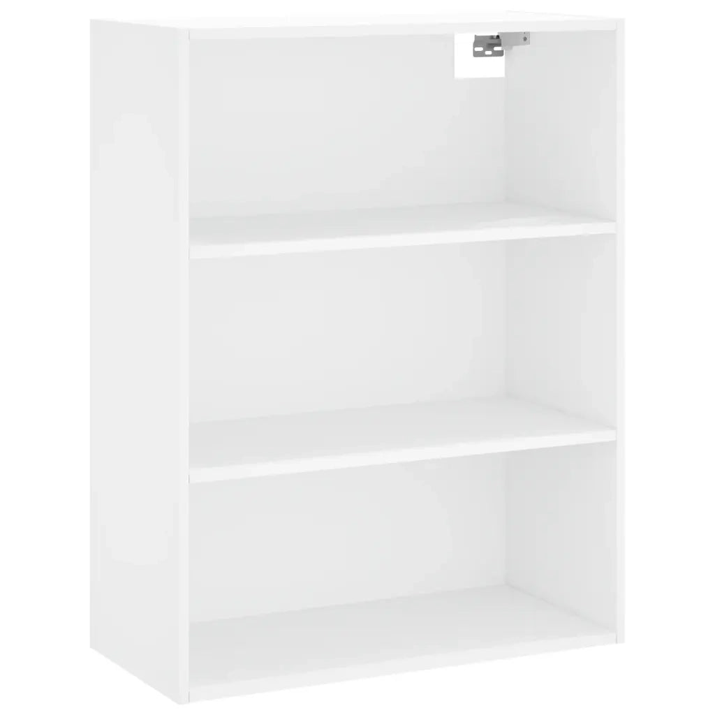 Credenza-Buffet-Armadio da cucina Bianca 69,5x34x180 cm in Legno Multistrato 498757