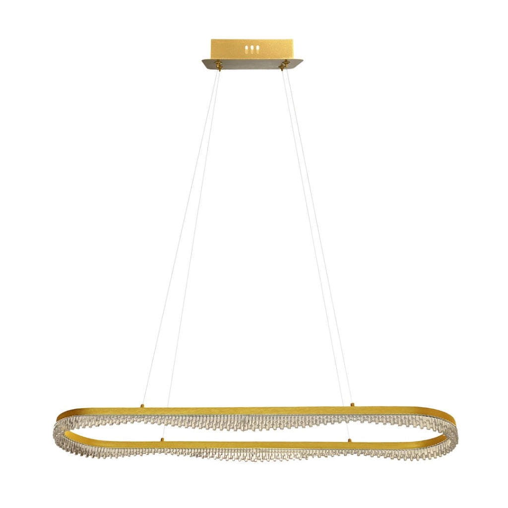 Lampada sospesa PRECIOSA oro LED 45W 4000K Milagro