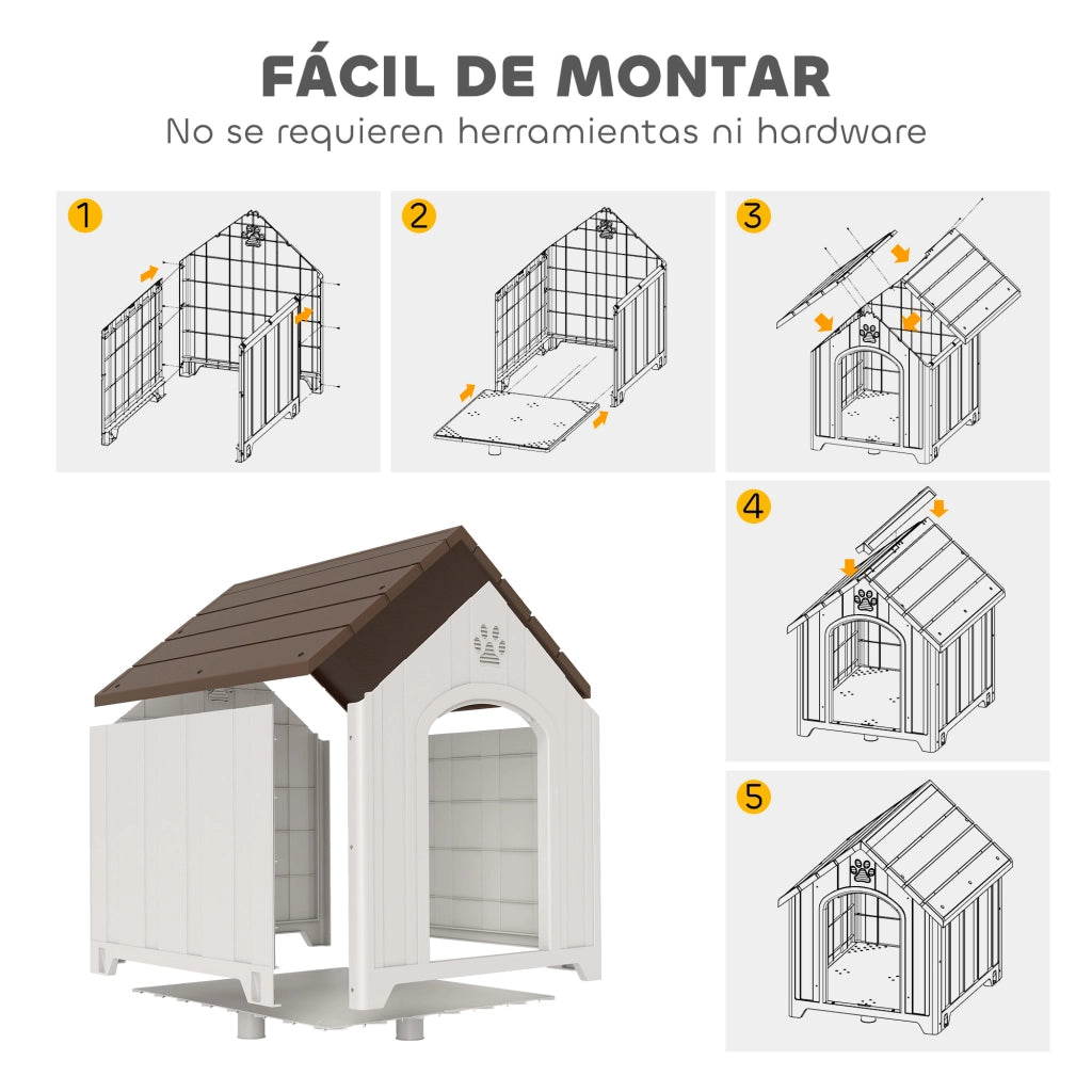 Cuccia per Cani Esterno Casa per Cani Grandi ¨C Minimal ¨C Marrone Scuro