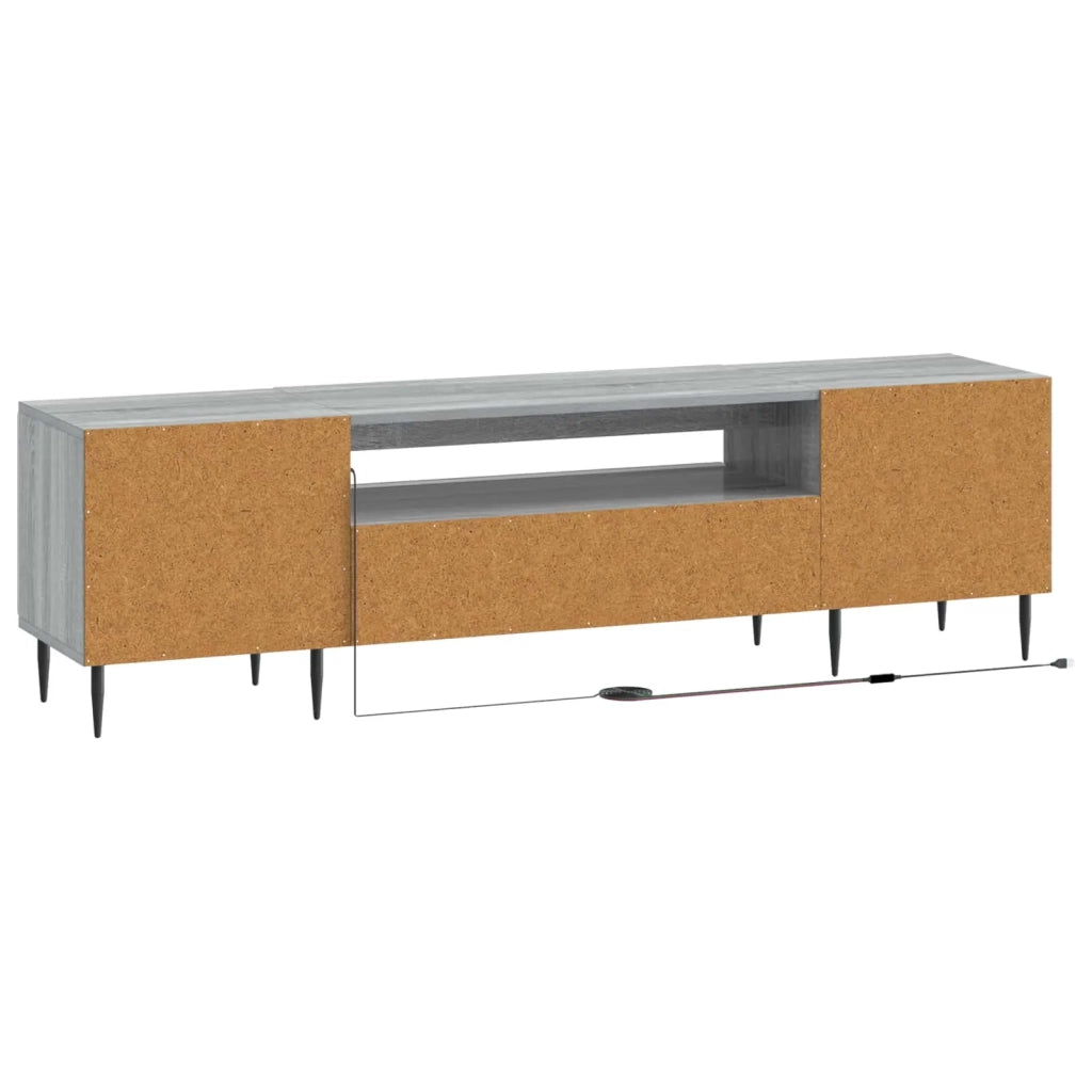 Mobile TV LED Sonoma grigio Legno ingegnerizzato 896471