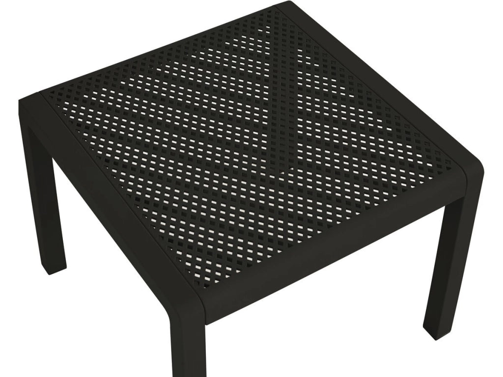 Set di mobili da giardino in metallo e plastica "Céora" - 2 posti - Nero