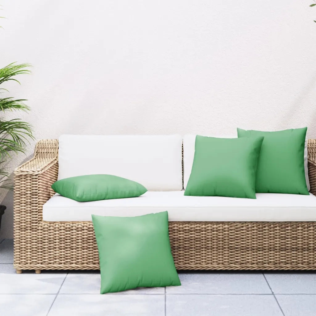 Cuscini per Divano 4 pz Verdi 60x60 cm in Tessuto 360408