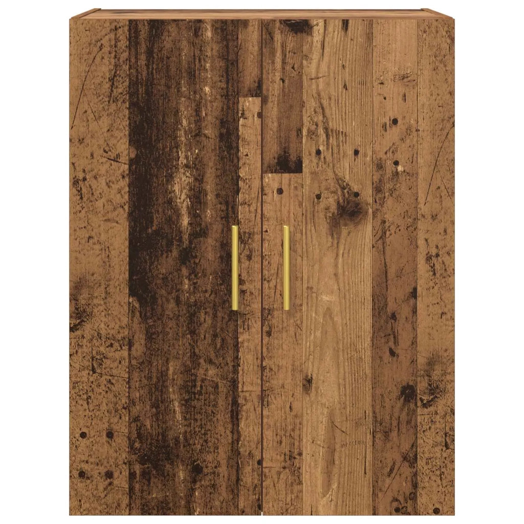 Mobiletto a muro 2 pcs Legno vecchio 69,5 x 34 x 90 cm 3394512