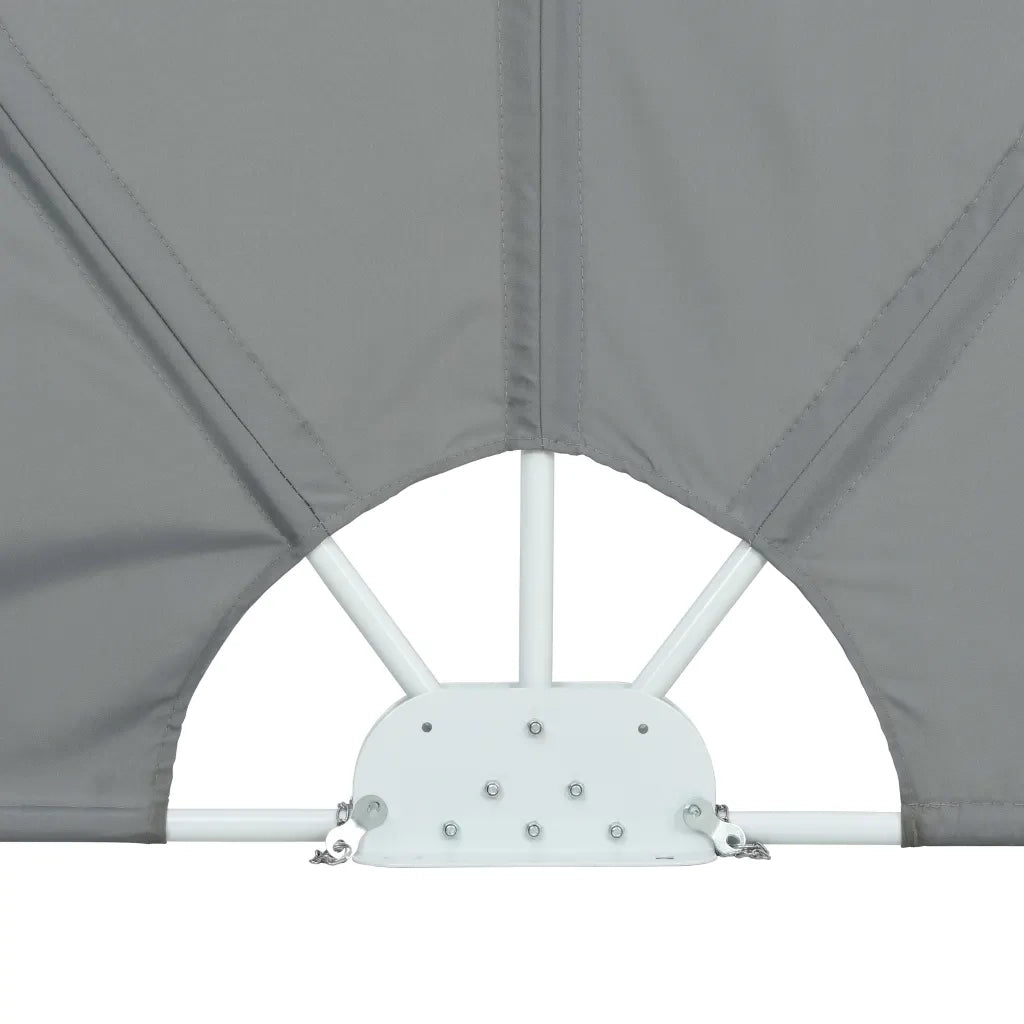 Tenda Laterale per Terrazza Pieghevole Grigio 300x150 cm 44564