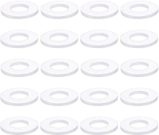 30 pezzi di penny in gomma trasparente M10 per lavastoviglie 20mm