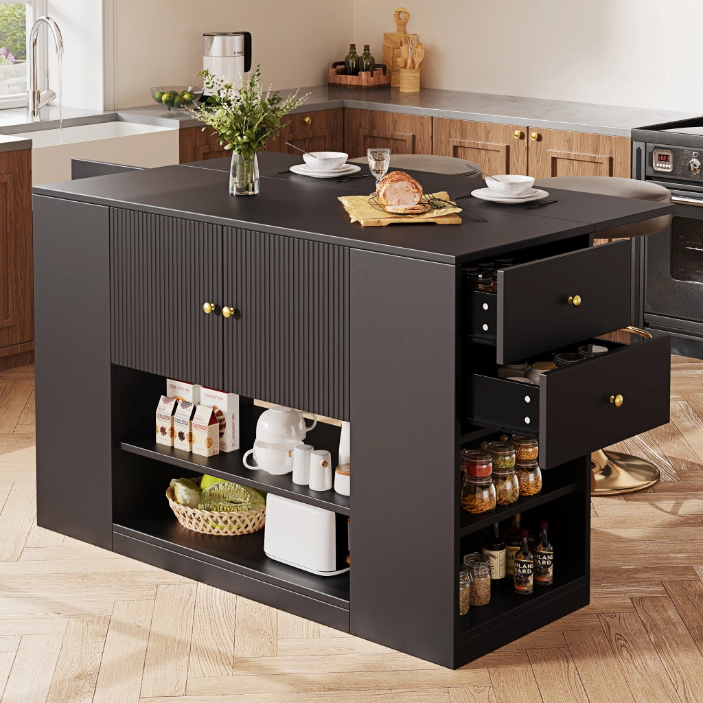 Credenza da Cucina con Cassetti e Ripiani ¨C MINIMAL ¨C Nero