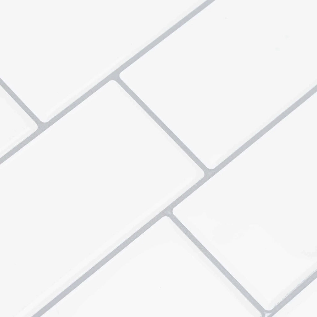 Piastrella subway 20 pcs Bianco e Grigio 29 x 21 cm 42046133
