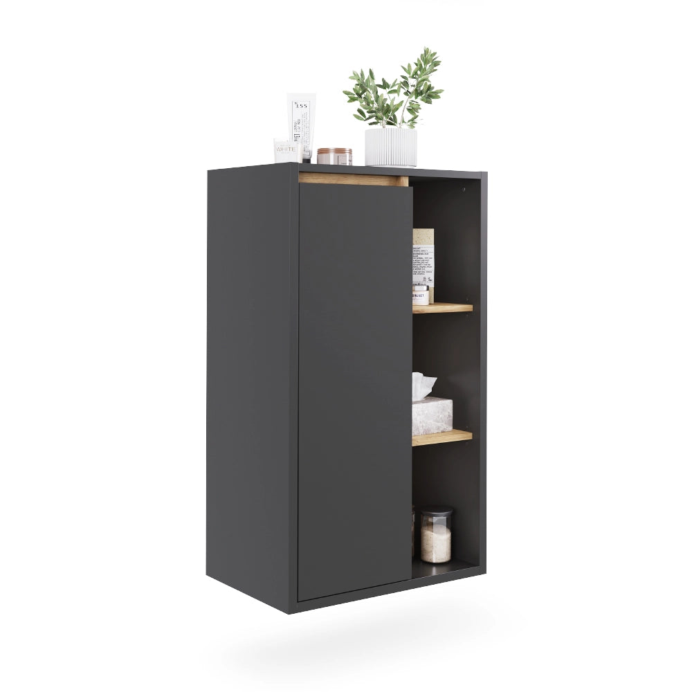 Vicco Mobiletto midi Grigio/Artisan 50 x 86 cm con ripiani aperti