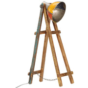 Lampada da Terra Multicolore E27 in Legno Massello di Mango 345037