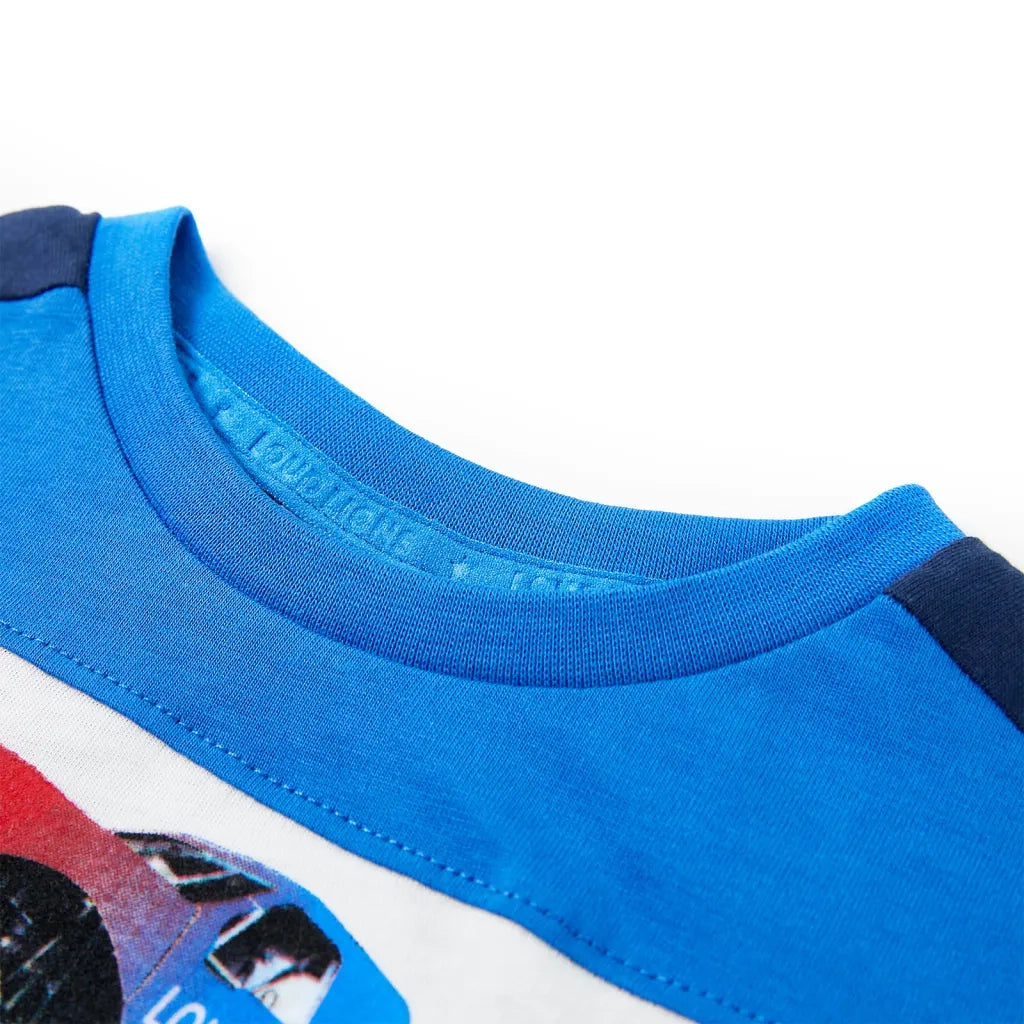Maglietta da Bambino Blu e Blu Marino 116 12531