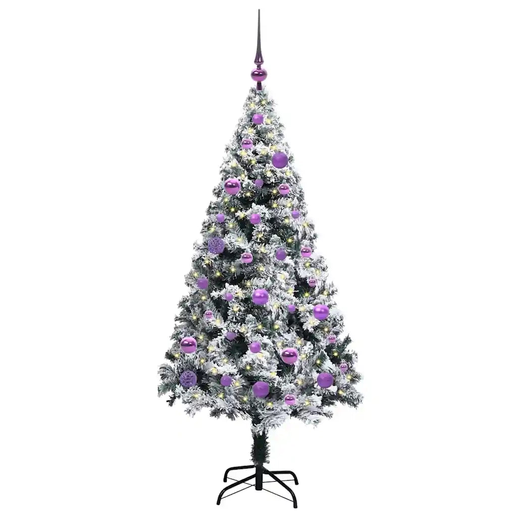 Albero di Natale artificiale con 150 LED Bianco 150 cm 3396955