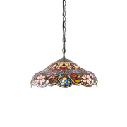 Lampada a sospensione Tiffany floreale E27 60W Sullivan