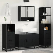 Set di mobili per il bagno con cassetto 3 pcs Legno vecchio