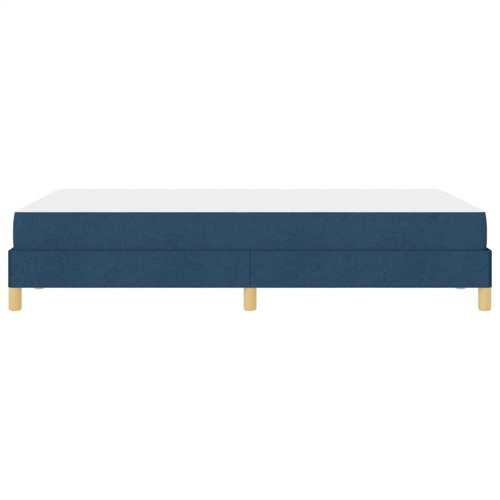 Letto a molle con materasso Blu 120 x 190 cm Tessuto