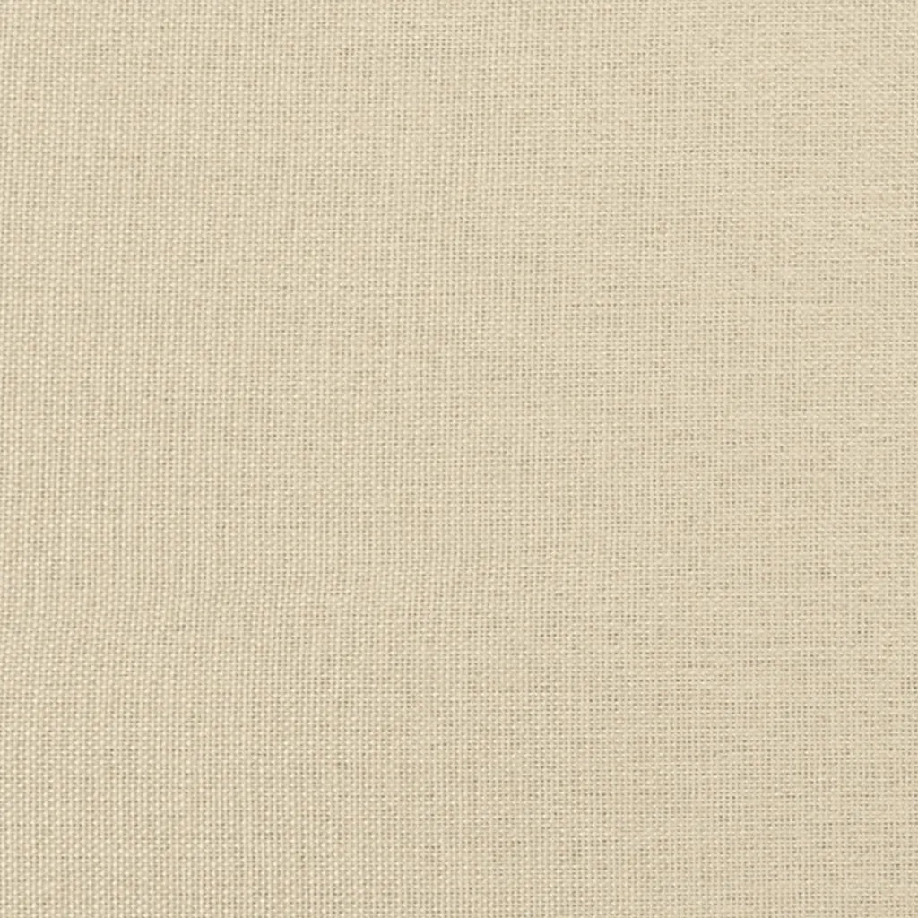 Set di Divani 2 pz con Cuscini Crema in Tessuto