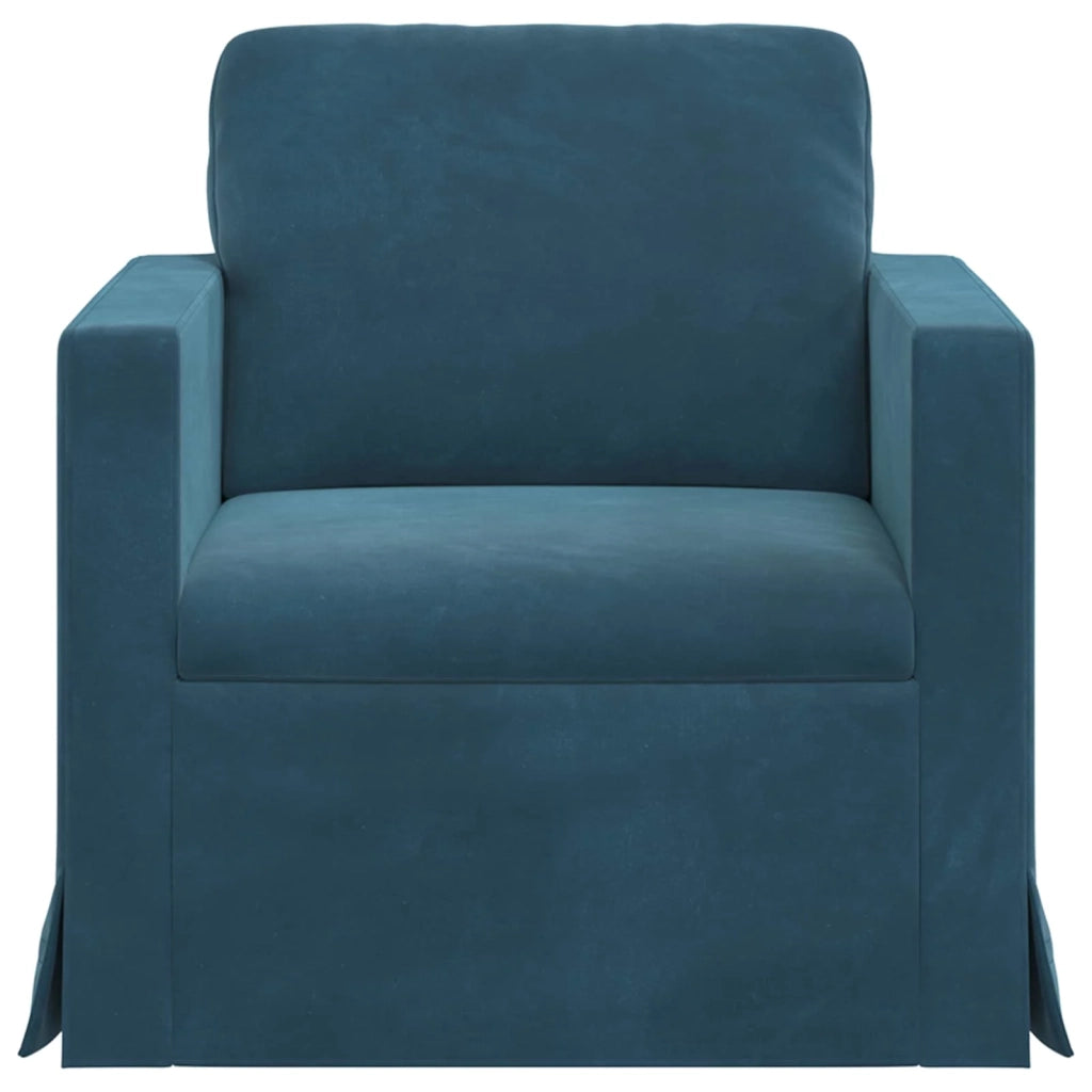 Divano Blu 78 x 78 x 80 cm Velluto 42024412