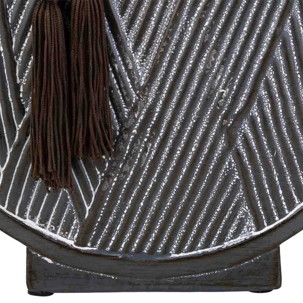 Vaso in ceramica marrone, 25x9x36h cm