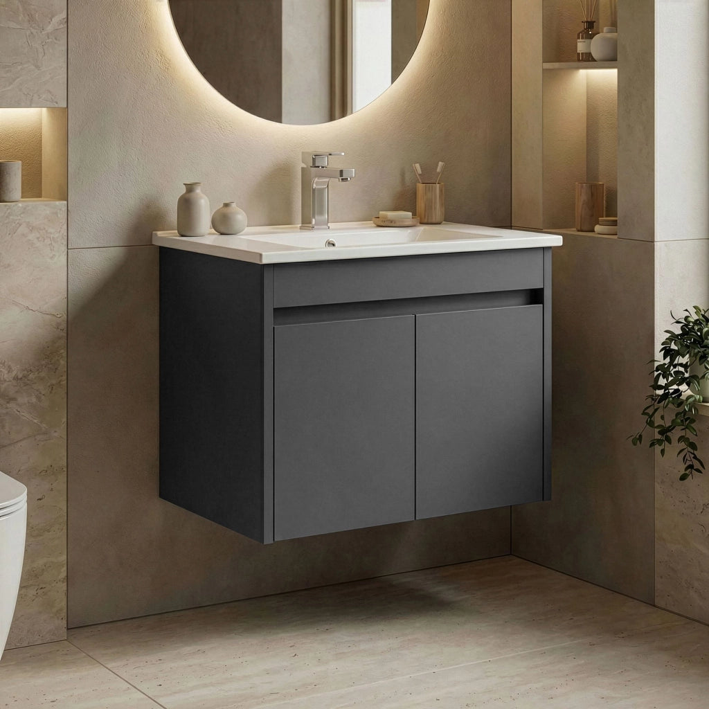 Mobile lavabo "Side 65 v2" - 65 x 45 x 52 cm - Antracite opaco