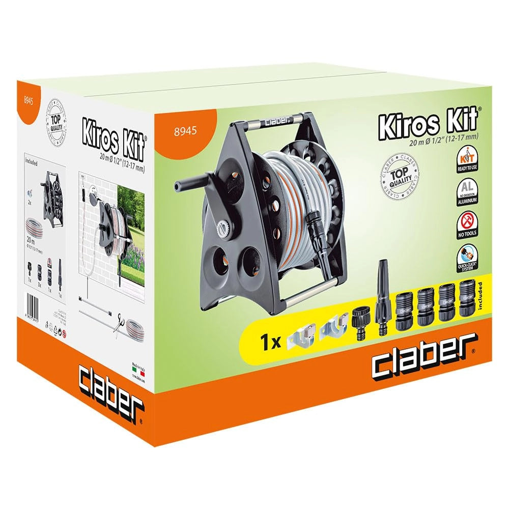 Avvolgitubo Portatile Kiros in Kit 20 m 8945 Claber