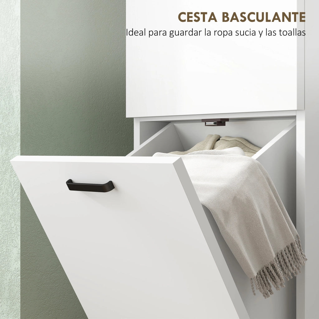 Armadio Bagno ¨C Minimal ¨C Bianco 35x31,5x144 cm