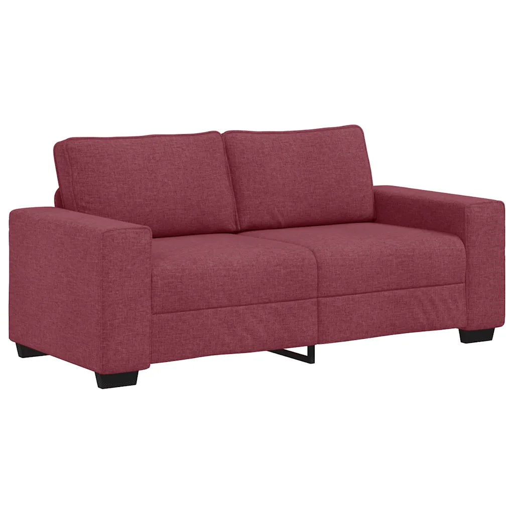 Divano a 2 Posti Rosso Vino 180x77x82 cm in Tessuto 4105169