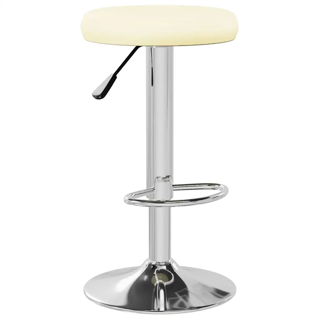 Sgabelli da Bar 2 pz Crema in Similpelle 333101