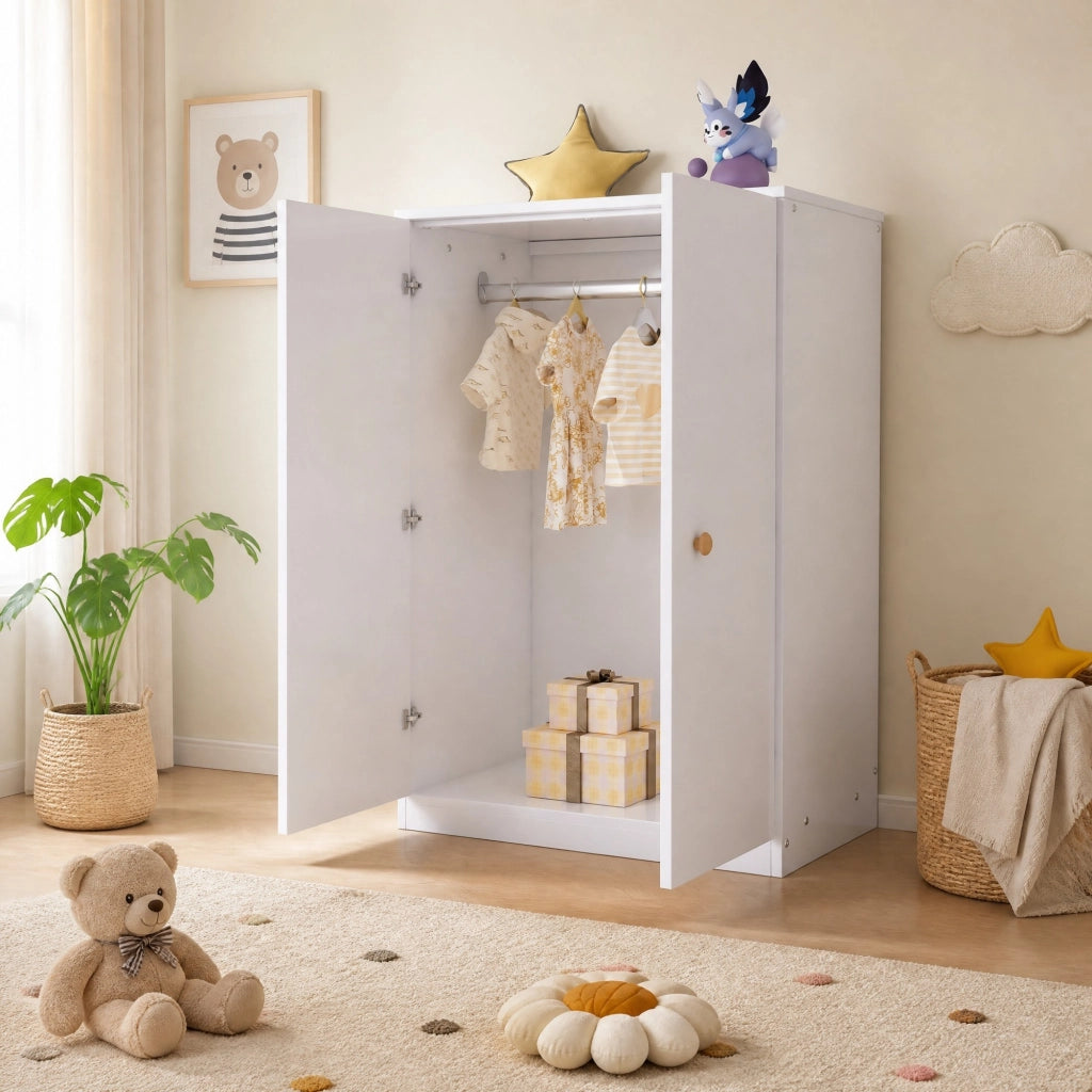 ARMADIO Compatto 80x50x120 cm MDF Bianco