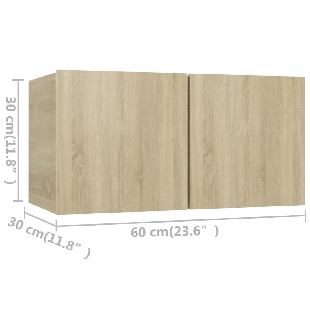 Set di Mobili TV 5 pz | Armadietto TV | Mobile Porta TV Rovere Sonoma in Legno Multistrato