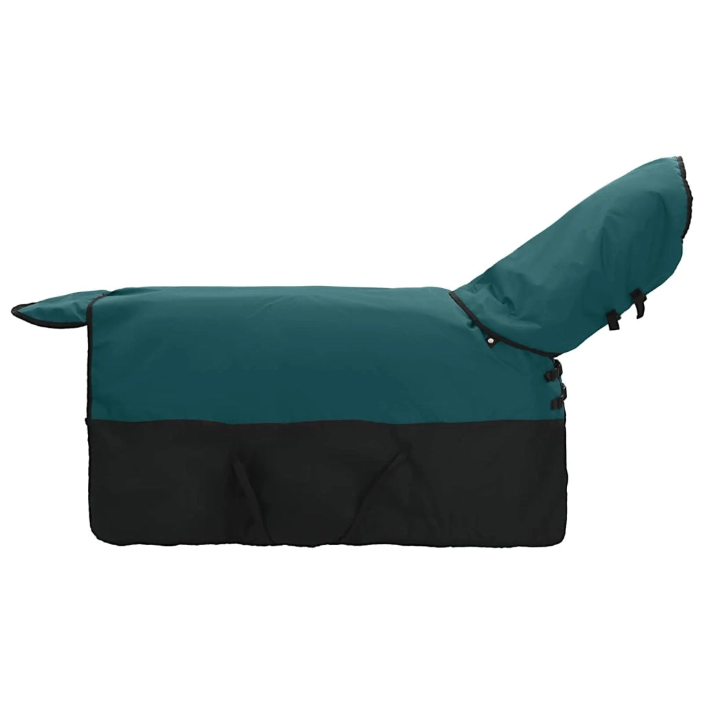 Coperta per Cavalli Verde Scuro e Nero 145 cm Poliestere CFW1765684
