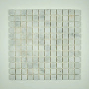 Mosaico in Marmo Bianco Invecchiato. 2,3x2,3x1CM