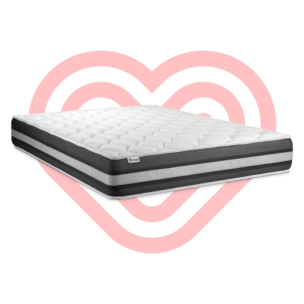 Materasso 140x220cm a molle insacchettate e memory foam - Vitalspring Zen