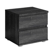 Set di 2 comodini VELTIS – 2 cassetti – L46 x A43 cm – Colore frassino nero